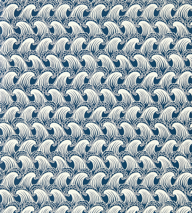 Ride The Wave Wallpaper - Denim Denim