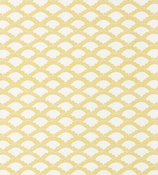 Scallop Frill Wallpaper - Buttercup Buttercup
