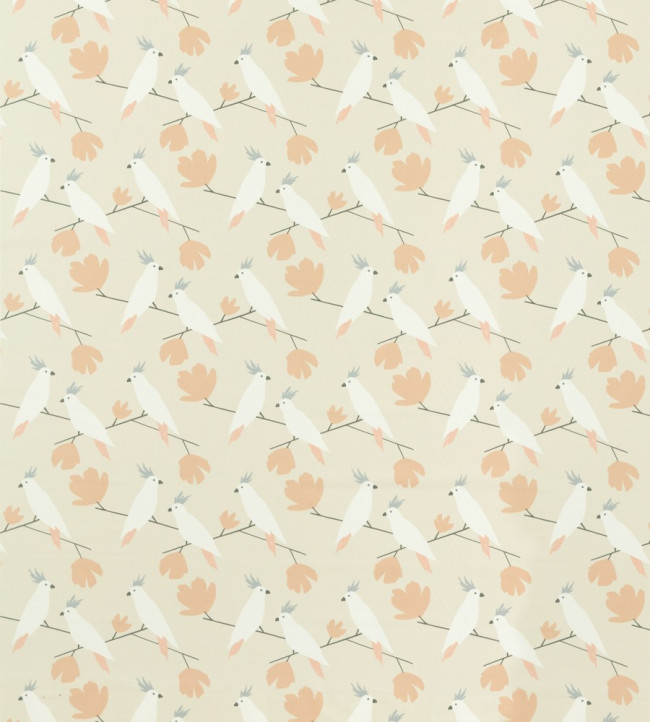 Love Birds Fabric - Blush Blush