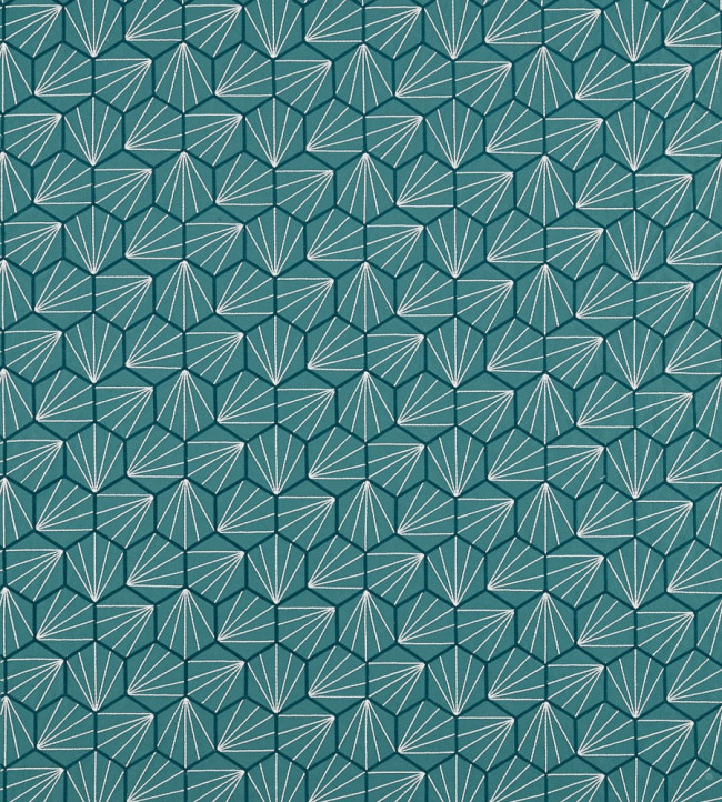 Aikyo Fabric - Teal Teal