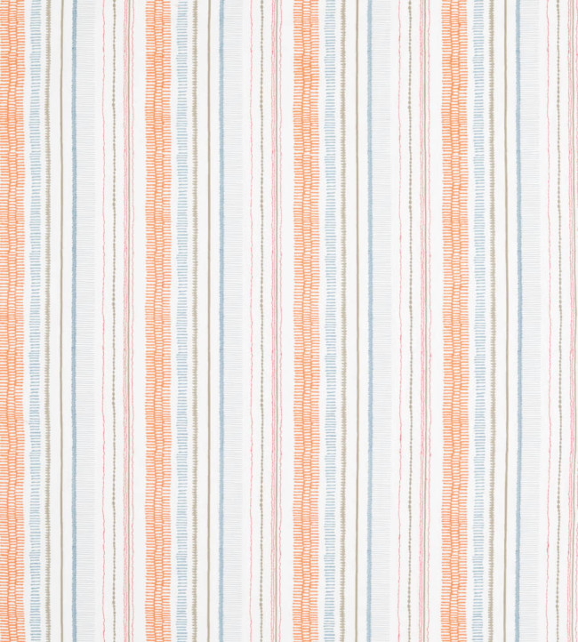 Noki Fabric - Satsuma / Sky / Pebble Satsuma / Sky / Pebble