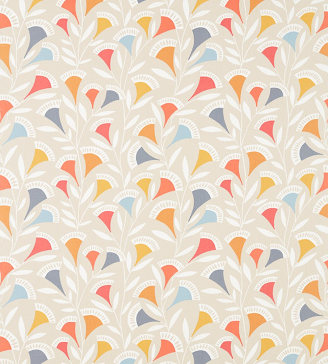 Noukku Fabric - Watermelon / Tangerine / Slate Watermelon / Tangerine / Slate