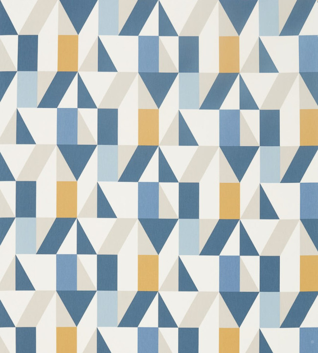Nuevo Fabric - Indigo / Slate / Satsuma Indigo / Slate / Satsuma