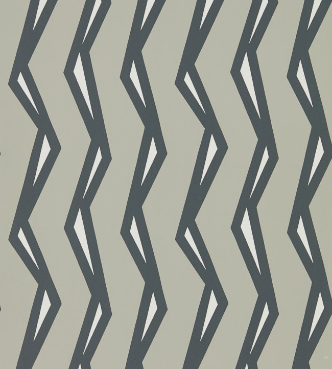 Rayo Wallpaper - Steel / Liquorice Steel / Liquorice