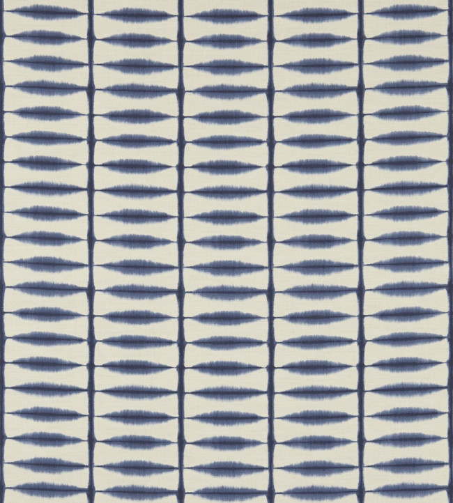 Shibori Fabric - Indigo / Linen Indigo / Linen