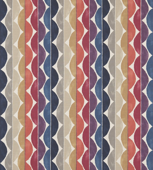 Yoki Fabric - Fig / Amber / Indigo Fig / Amber / Indigo