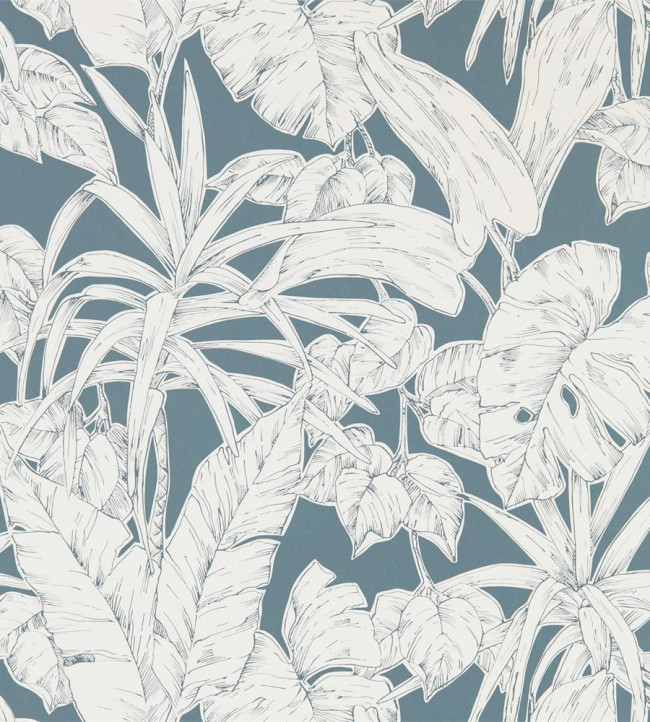 Parlour Palm Wallpaper - Charcoal Charcoal