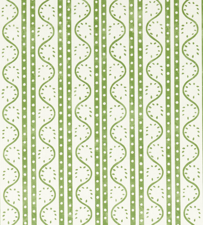 Split Pea Print Fabric - Pine Pine
