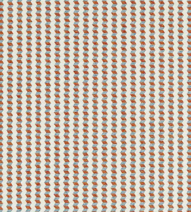 Stack Fabric - Tangerine/Cornflower Tangerine/Cornflower