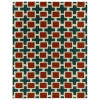 Hatch Rug - Rust Rust
