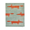 Mr Fox Rug - Mint/Poppy Mint/Poppy