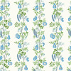 On The Vine Fabric - Cornflower/Kelly Green Cornflower/Kelly Green