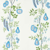 On The Vine Wallpaper - Cornflower/Kelly Green Cornflower/Kelly Green