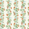 On The Vine Fabric - Tangerine/Kelly Green Tangerine/Kelly Green