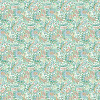 Pomona Fabric - Cornflower/Tangerine Cornflower/Tangerine