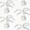Crassula Wallpaper - Putty / Slate Putty / Slate