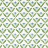 Tulip Trellis Print Fabric - Coast Blue Coast Blue