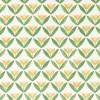 Tulip Trellis Print Fabric - Honey Honey