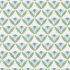 Tulip Trellis Wallpaper - Coast Blue Coast Blue