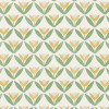 Tulip Trellis Wallpaper - Honey Honey