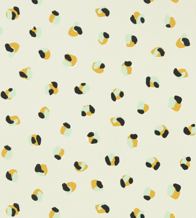 Leopard Dots Wallpaper - Pebble / Sage Pebble / Sage