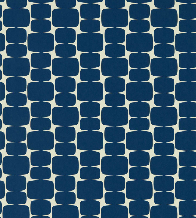 Little Lohko Wallpaper - Indigo / Jasmine Indigo / Jasmine