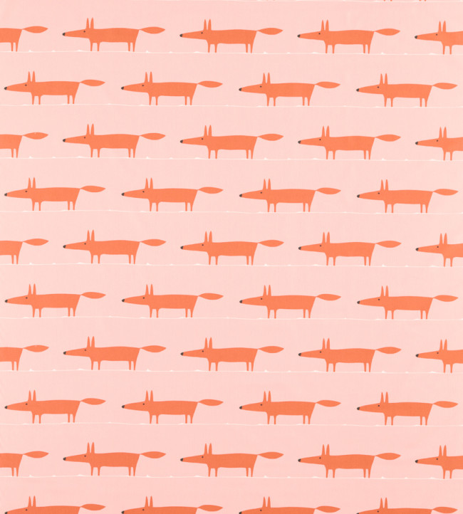 Midi Fox Fabric - Milkshake / Rose Milkshake / Rose