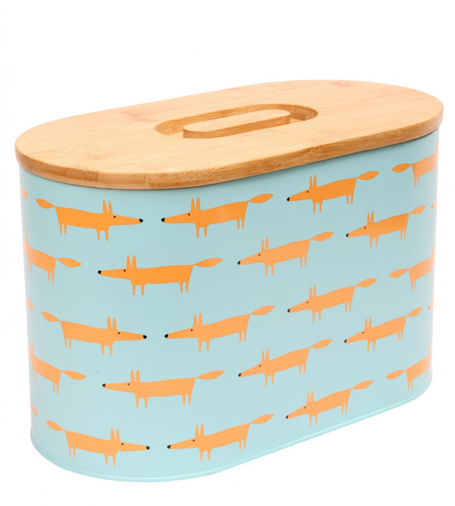 Mr Fox Bread Bin Homeware in Blue Scion Living