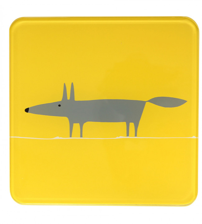 Mr Fox Hot Pot Stand 20 x 20cm, Yellow Yellow