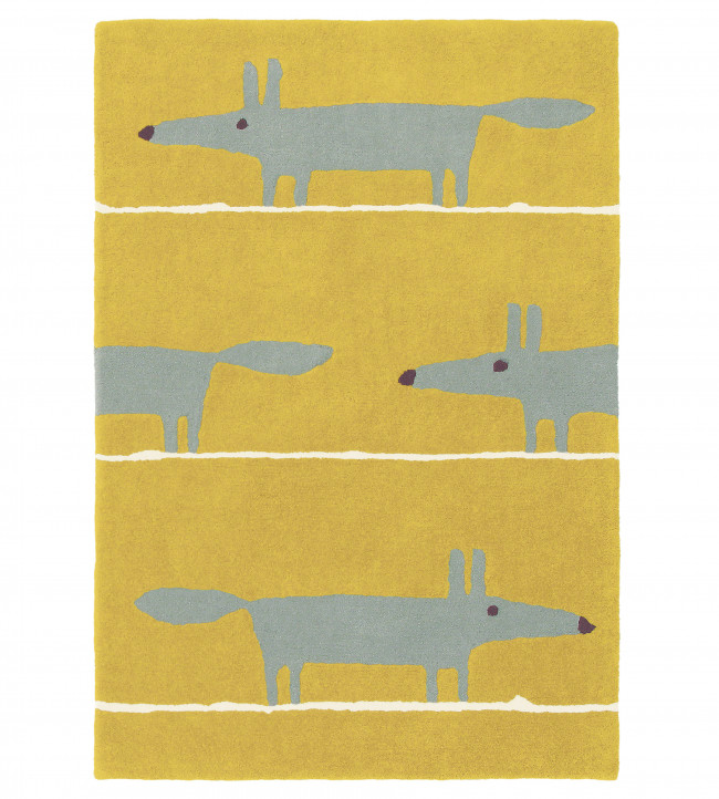 Mr Fox Rug - Mustard Mustard