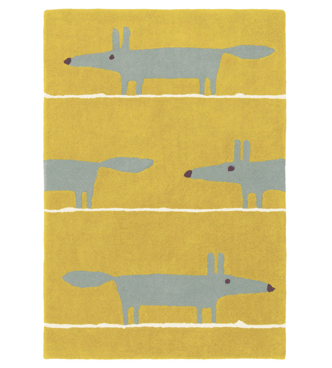 NRUG150469-Mr Fox-Rugs-Mustard Mustard