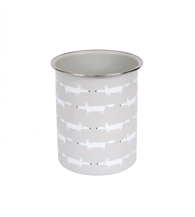 Mr Fox Utensil Jar 1.4L, Grey Grey