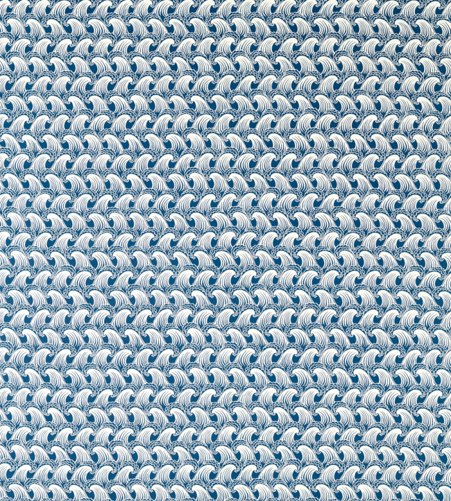 Ride The Wave Fabric - Denim Denim