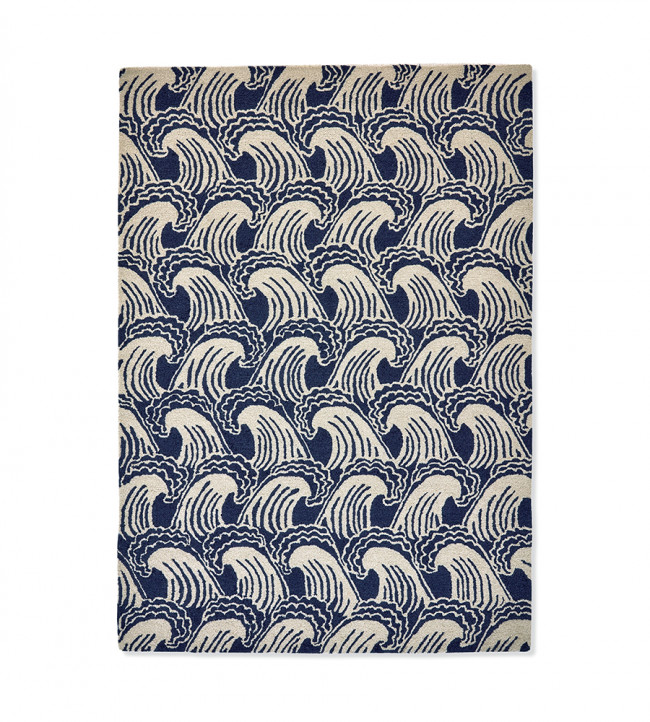 Ride The Wave Rug - Denim Denim