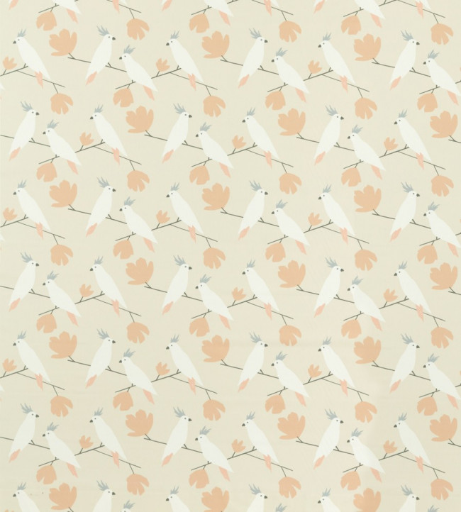 Love Birds Fabric - Blush Blush