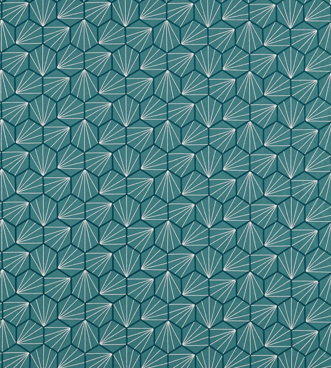 Aikyo Fabric - Teal Teal