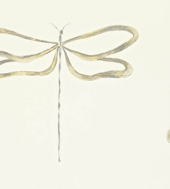 Dragonfly Wallpaper - Gilver / Champagne / Smoke Gilver / Champagne / Smoke