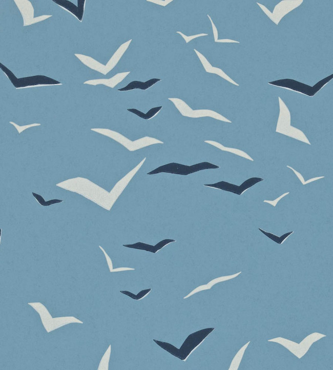 Flight Wallpaper - Denim / Indigo / Chalk Denim / Indigo / Chalk
