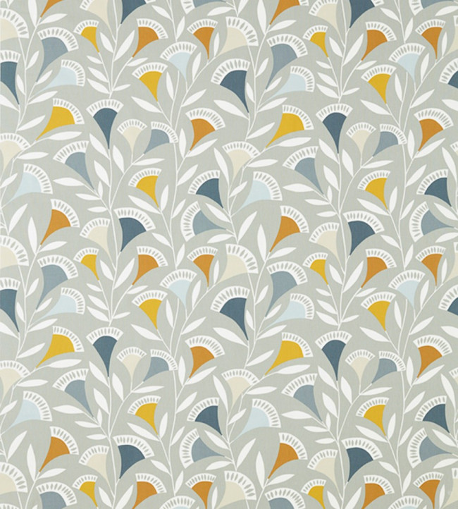 Noukku Fabric - Dandelion / Butterscotch / Charcoal Dandelion / Butterscotch / Charcoal