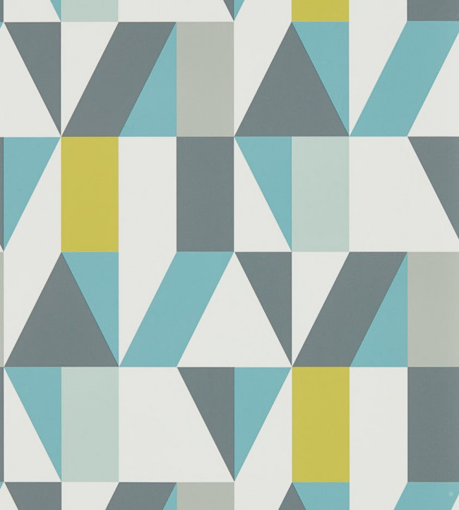 Nuevo Wallpaper - Marine / Midnight / Kiwi Marine / Midnight / Kiwi