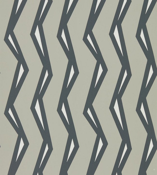 Rayo Wallpaper - Steel / Liquorice Steel / Liquorice