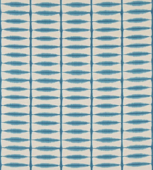 Shibori Fabric - Teal / Linen Teal / Linen