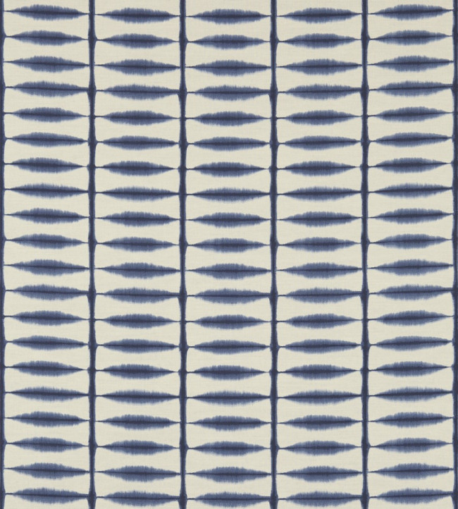 Shibori Fabric - Indigo / Linen Indigo / Linen