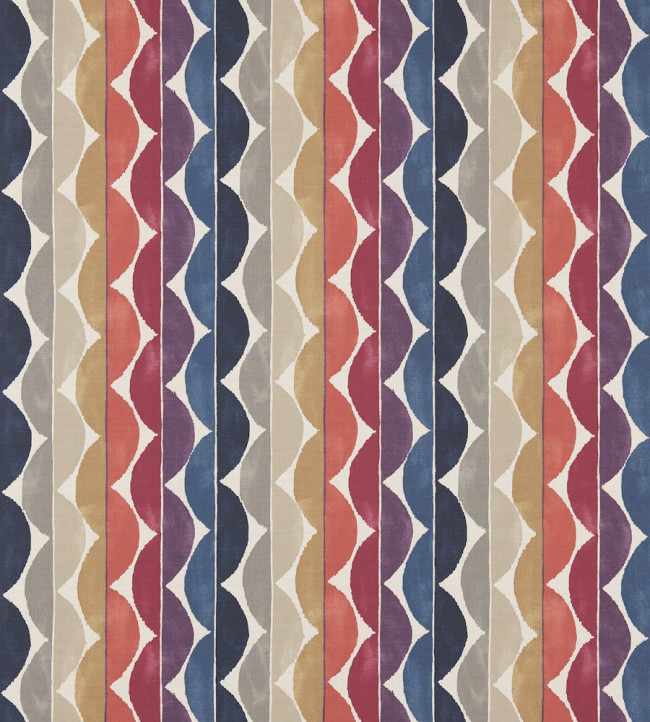 Yoki Fabric - Fig / Amber / Indigo Fig / Amber / Indigo