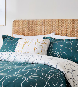 Epsilon Bedding Set, Teal Teal