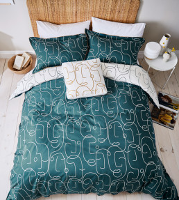 Epsilon Bedding Set, Teal Teal