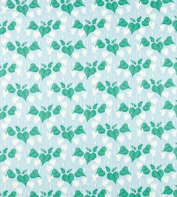 Flower Of Love Fabric - Sky Sky