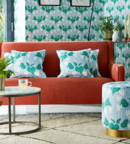 Flower Of Love Fabric - Sky Sky