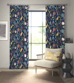 Jackfruit And The Beanstalk Fabric - Midnight Midnight