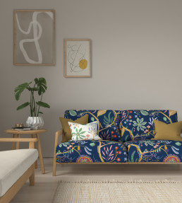 Jackfruit And The Beanstalk Fabric - Midnight Midnight